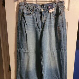 NWT Old Navy Mid-Rise Baggy Wide Leg Women's Jeans, size 12